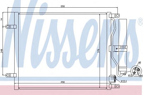 Конденсатор, кондиционер NISSENS