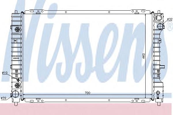 Радиатор, охлаждение двигателя NISSENS