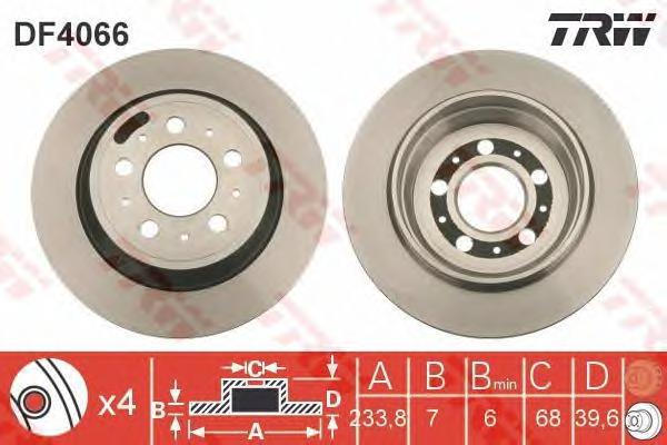 Тормозной диск TRW