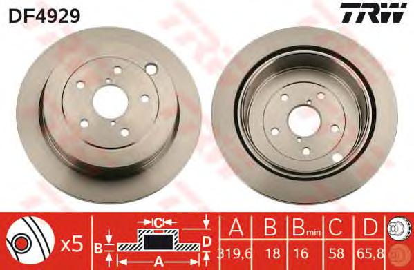 Тормозной диск TRW