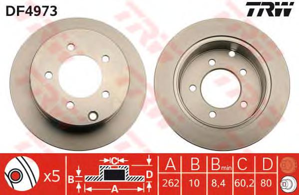 Тормозной диск TRW