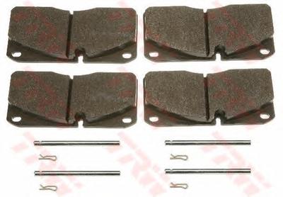 Комплект тормозных колодок, дисковый тормоз TRW