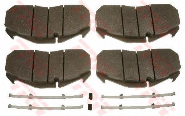 Комплект тормозных колодок, дисковый тормоз TRW