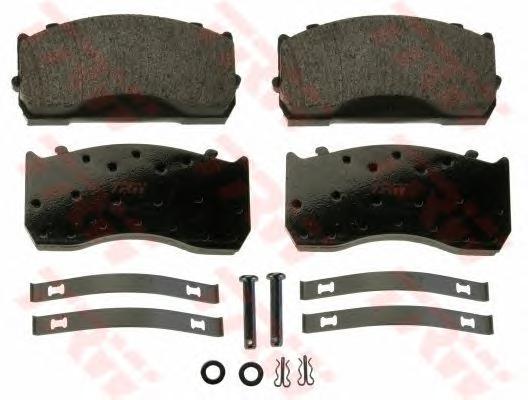 Комплект тормозных колодок, дисковый тормоз TRW
