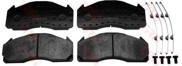 Комплект тормозных колодок, дисковый тормоз TRW