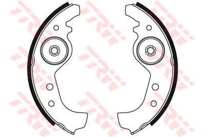Комплект тормозных колодок TRW