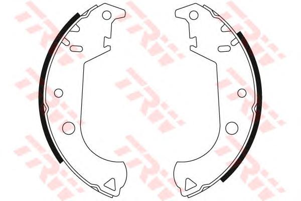 Комплект тормозных колодок TRW