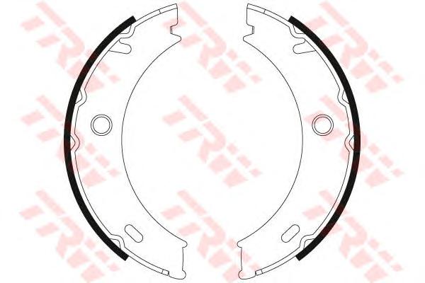Комплект тормозных колодок, стояночная тормозная система TRW