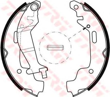 Комплект тормозных колодок TRW