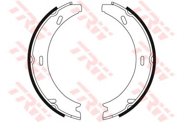 Комплект тормозных колодок, стояночная тормозная система TRW