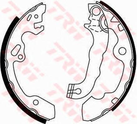 Комплект тормозных колодок TRW