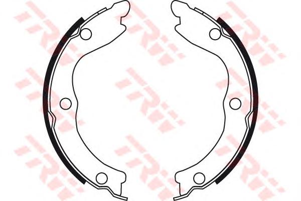 Комплект тормозных колодок, стояночная тормозная система TRW