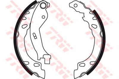 Комплект тормозных колодок TRW
