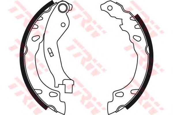 Комплект тормозных колодок TRW
