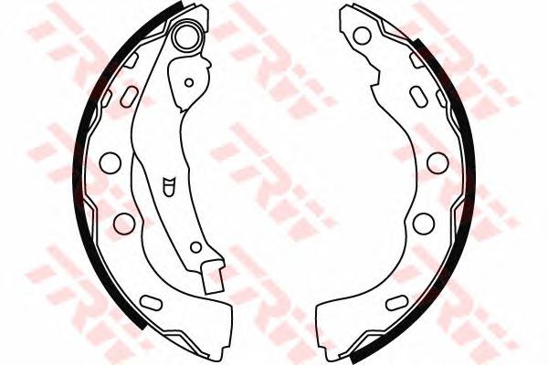 Комплект тормозных колодок TRW