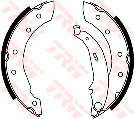 Комплект тормозных колодок TRW