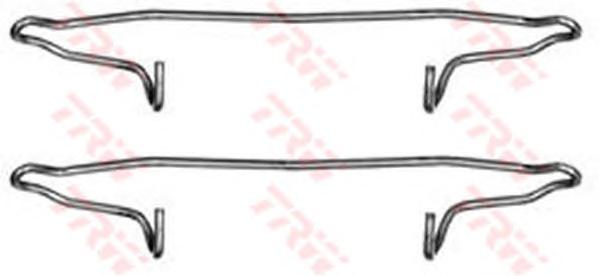 Комплектующие, колодки дискового тормоза TRW