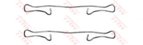 Комплектующие, колодки дискового тормоза TRW