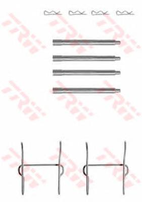 Комплектующие, колодки дискового тормоза TRW