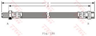 Тормозной шланг TRW PHB320