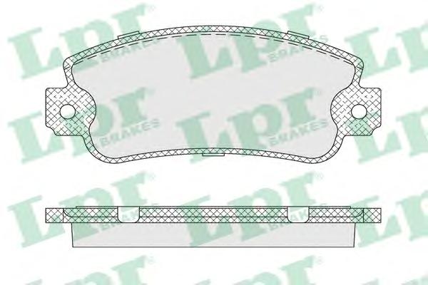 Комплект тормозных колодок, дисковый тормоз LPR