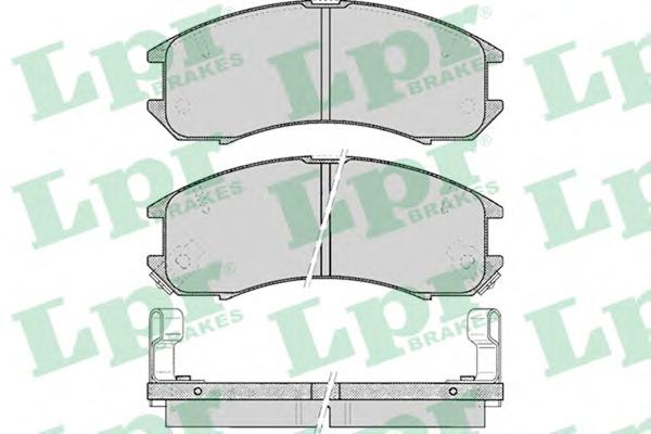 Комплект тормозных колодок, дисковый тормоз LPR