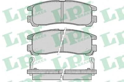 Комплект тормозных колодок, дисковый тормоз LPR 05P043