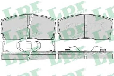 Комплект тормозных колодок, дисковый тормоз LPR 05P055