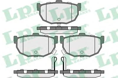 Комплект тормозных колодок, дисковый тормоз LPR 05P089
