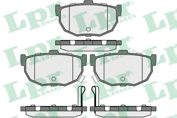 Комплект тормозных колодок, дисковый тормоз LPR