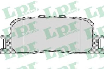 Комплект тормозных колодок, дисковый тормоз LPR 05P1115