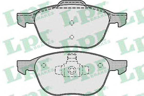 Комплект тормозных колодок, дисковый тормоз LPR