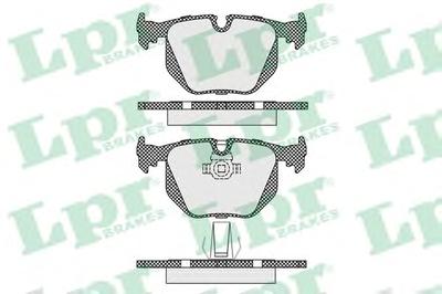 Комплект тормозных колодок, дисковый тормоз LPR 05P1231