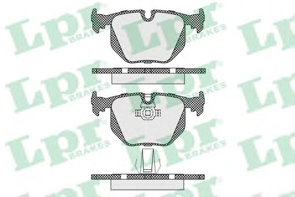 Комплект тормозных колодок, дисковый тормоз LPR