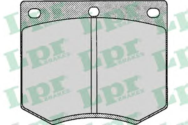 Комплект тормозных колодок, дисковый тормоз LPR