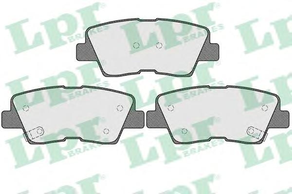 Комплект тормозных колодок, дисковый тормоз LPR