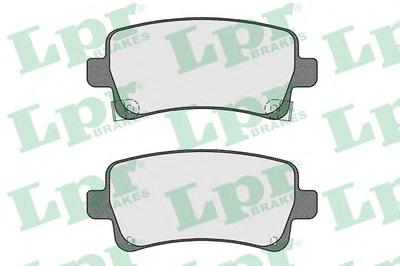 Комплект тормозных колодок, дисковый тормоз LPR 05P1584