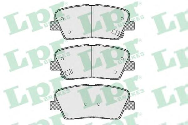 Комплект тормозных колодок, дисковый тормоз LPR