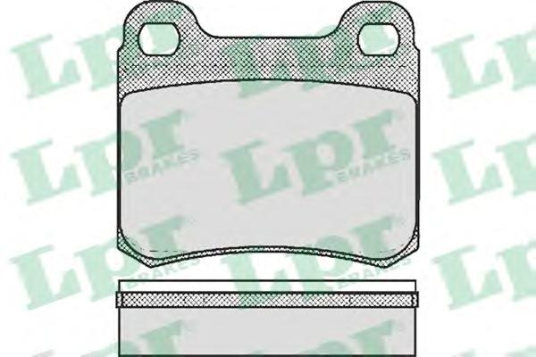Комплект тормозных колодок, дисковый тормоз LPR