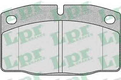 Комплект тормозных колодок, дисковый тормоз LPR 05P190