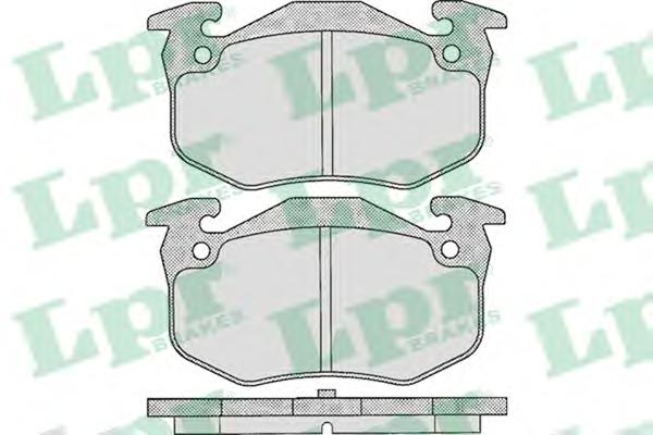 Комплект тормозных колодок, дисковый тормоз LPR