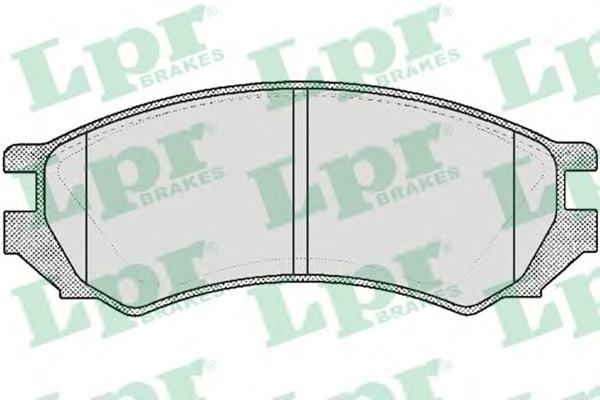 Комплект тормозных колодок, дисковый тормоз LPR