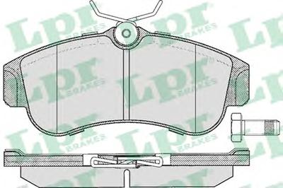 Комплект тормозных колодок, дисковый тормоз LPR 05P355