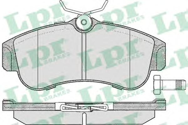 Комплект тормозных колодок, дисковый тормоз LPR