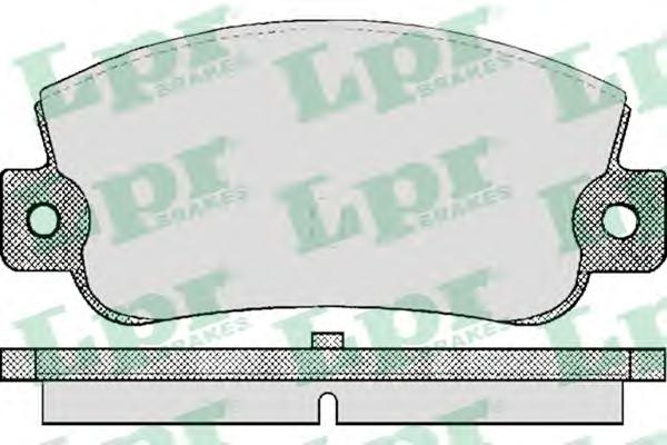 Комплект тормозных колодок, дисковый тормоз LPR