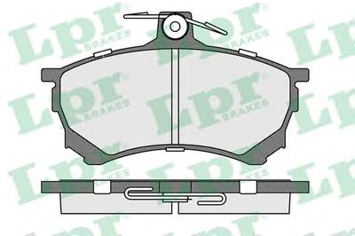 Комплект тормозных колодок, дисковый тормоз LPR 05P420