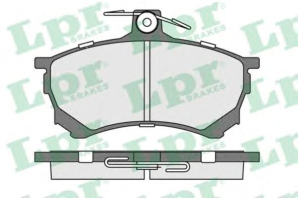 Комплект тормозных колодок, дисковый тормоз LPR
