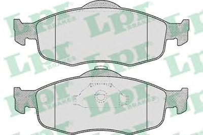 Комплект тормозных колодок, дисковый тормоз LPR 05P471