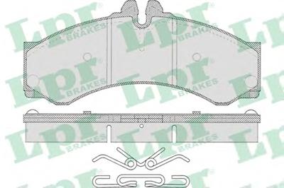 Комплект тормозных колодок, дисковый тормоз LPR 05P633