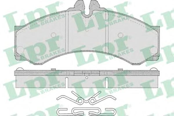 Комплект тормозных колодок, дисковый тормоз LPR